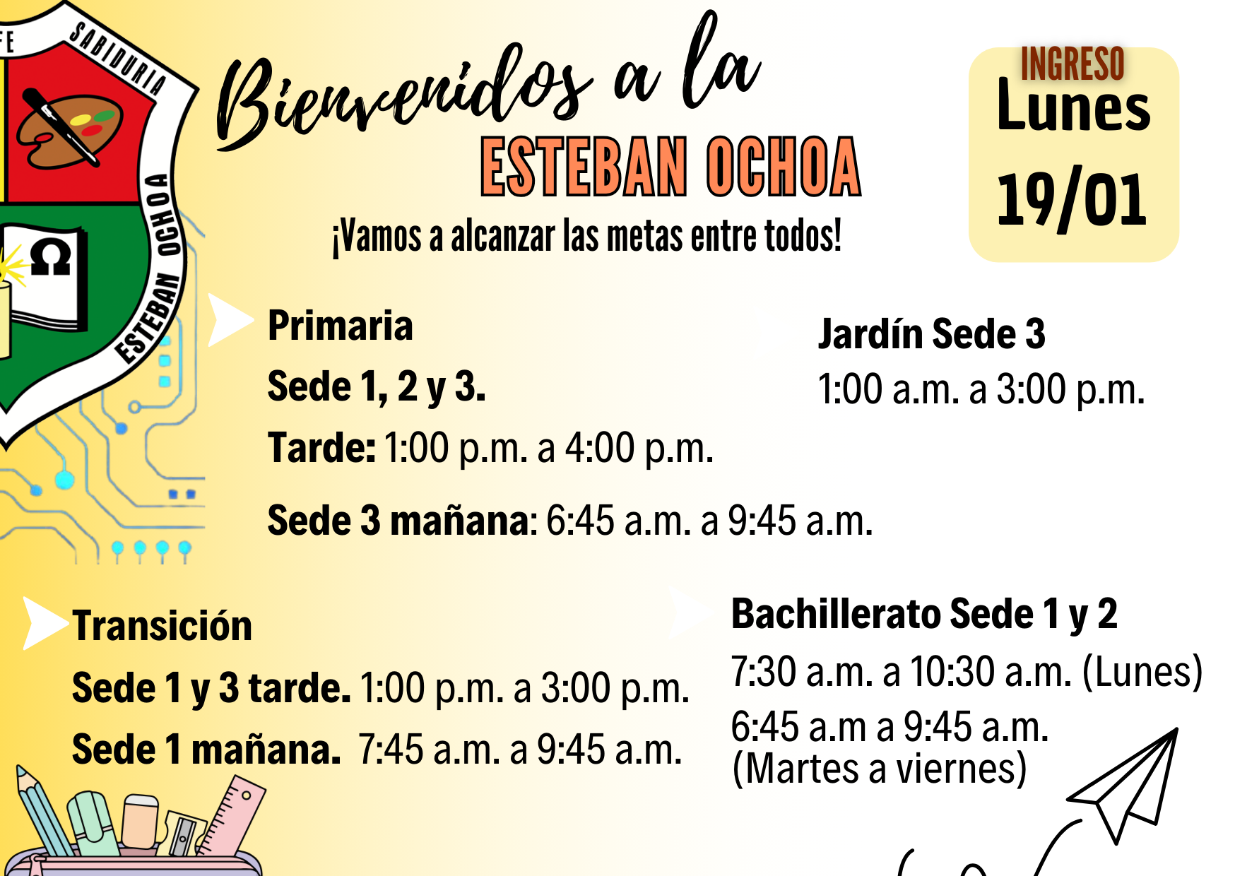 BIENVENIDOS FAMILIA OCHOÍSTA